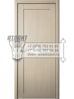Доступные двери модель Кронос 13 ПВХ (кедр песочный) белый лакобель