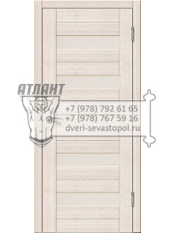Доступные двери модель Домино 5 ПВХ (кедр снежный)