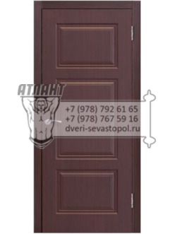 Доступные двери модель Ницца-6 ПГ ПВХ (палисандр шоколад)