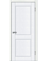 Доступные двери модель Илона ПГ ПВХ (белый ясень)