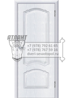 Доступные двери модель Натали шик ПГ ПВХ (ясень белый)