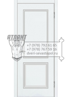 Доступные двери модель  Ницца-11 ПГ ПВХ (шагрень белая)