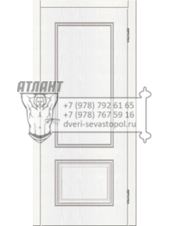 Доступные двери модель  Ницца-33 ПГ ПВХ (ясень белый)