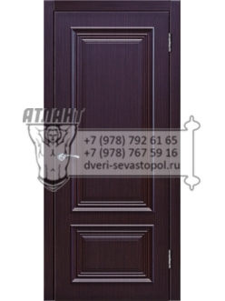 Доступные двери модель Ницца-5 ПГ ПВХ (палисандр шоколад)