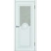 Доступные двери модель Патрисия-4 ПО ПВХ (шагрень белая)