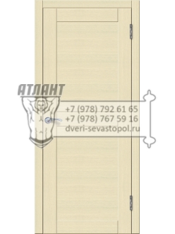 Доступные двери модель Токио 4 ПГ ПВХ (кедр бежевый) белый триплекс