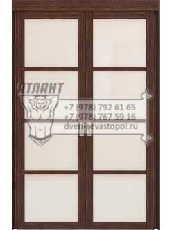 раздвижная двойная триплекс белый — раздвижные межкомнатные двери Севастополь
