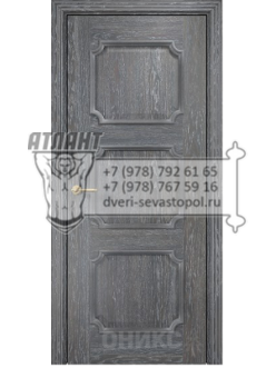 Межкомнатная дверь Lite Валенсия фреза шпон  Дуб седой пг