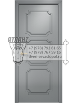 Межкомнатная дверь Lite Валенсия фреза Эмаль по RAL7040 МДФ пг