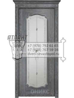 Межкомнатная дверь Classic Венеция 2 ПО Витраж Бевелс, Рисунок бевелс серебро