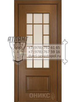 Межкомнатная дверь Classic Марсель ПО решетка шпон Орех