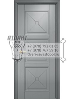 Межкомнатная дверь Lite Орлеан шпон Эмаль по RAL 7040 по ясеню