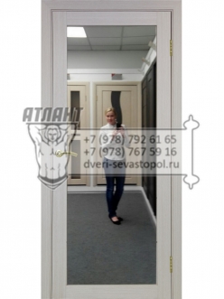 Межкомнатная дверь Турин 501.1 зеркало с 2х сторон цвет серый дуб