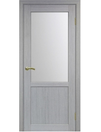 Межкомнатная дверь Турин 602.21 цвет дуб серый стекло сатин