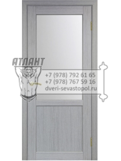Межкомнатная дверь Турин 602.21 цвет дуб серый стекло сатин